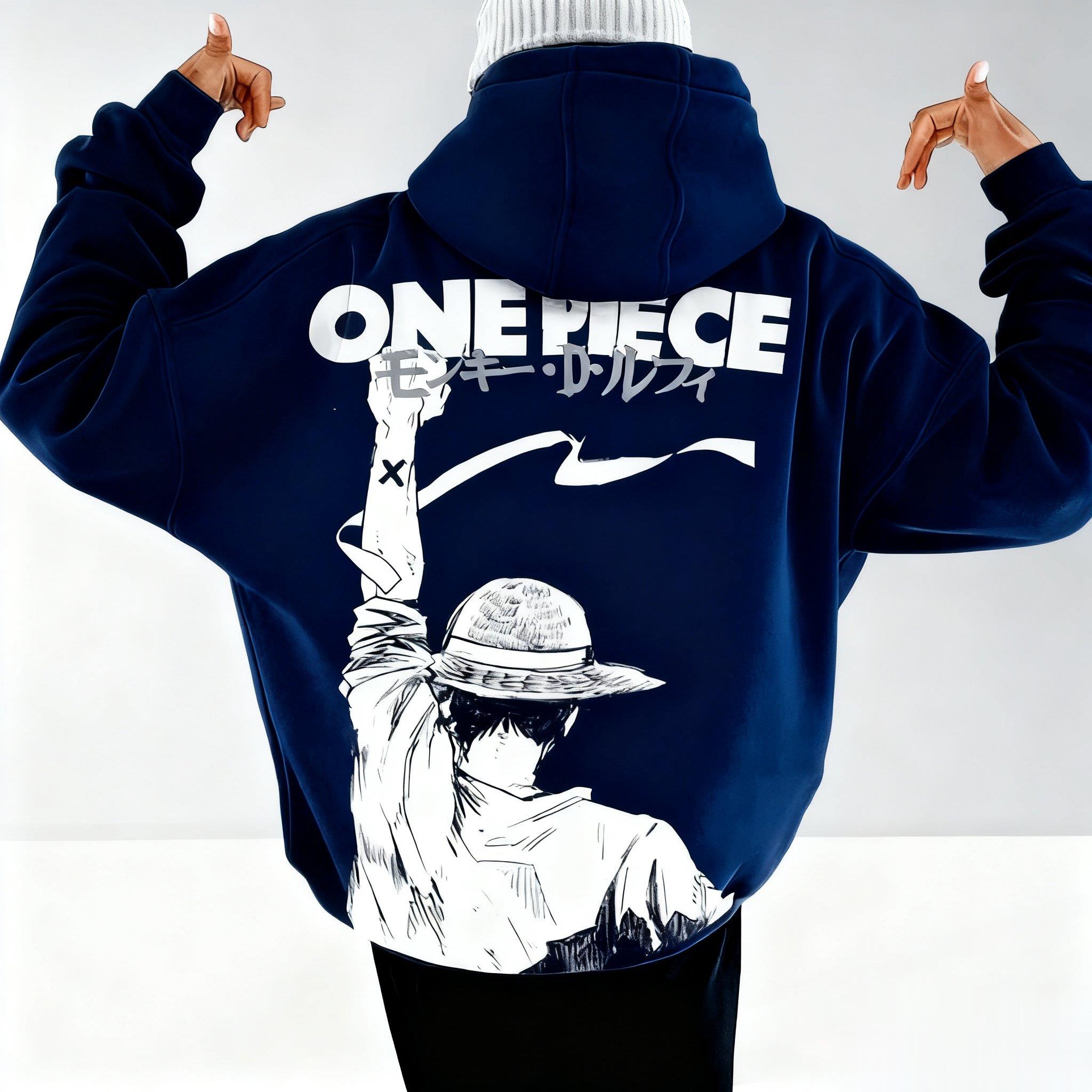 Graphic Hoodie Streetwear - One Piece Anime Hoodie Men Women