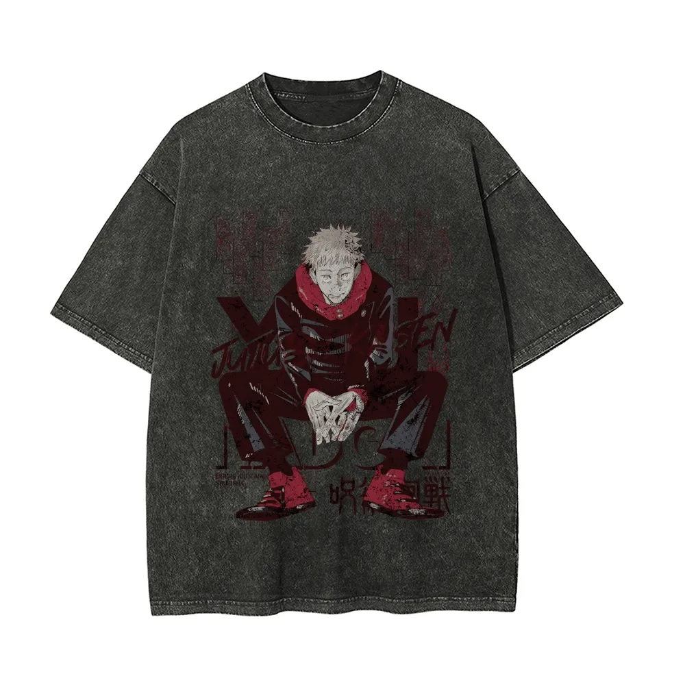 Graphic Hoodie Streetwear - Jujutsu Kaisen T Shirt Yuji Itadori