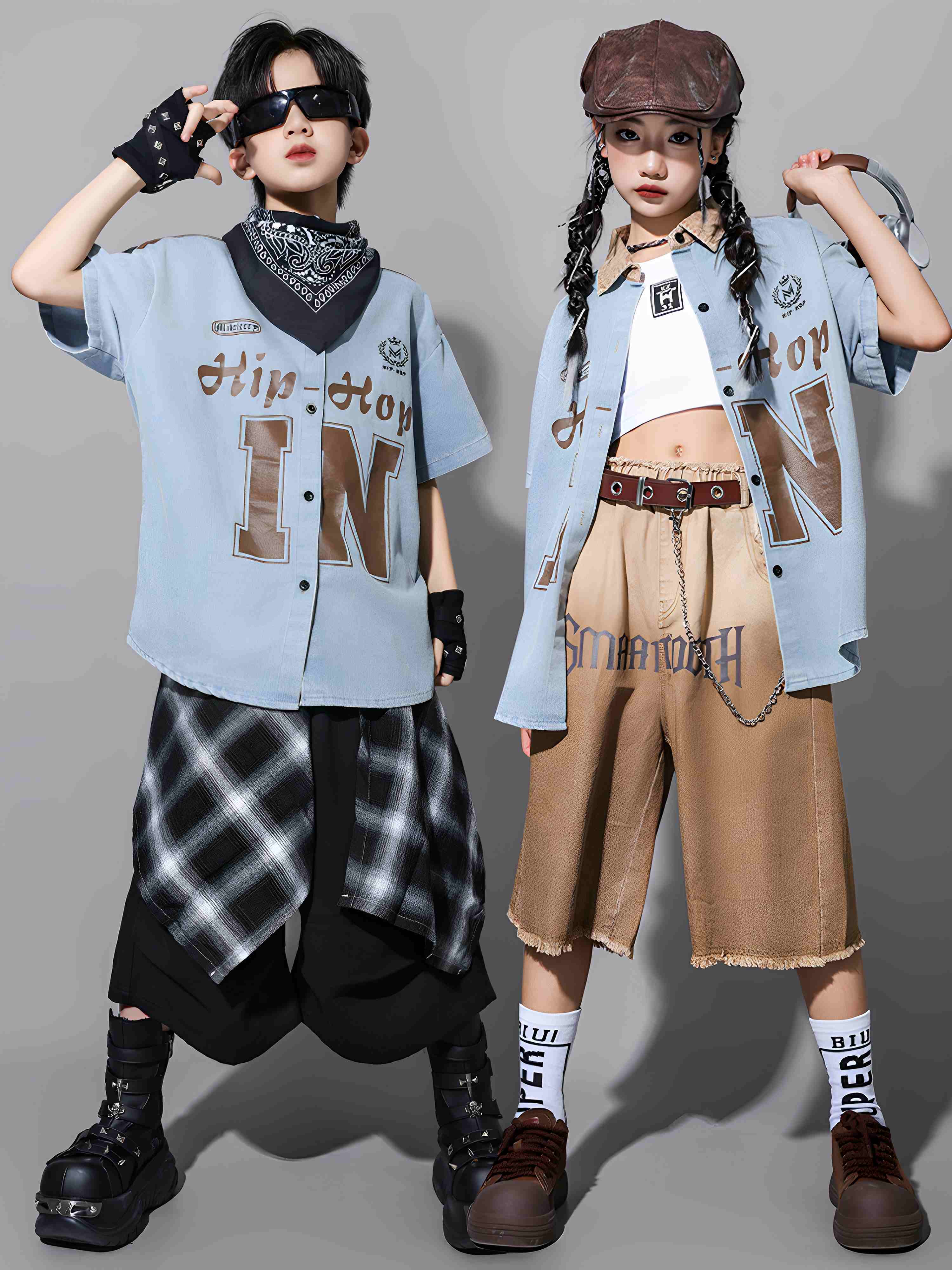 Street Fashion For Boy - Girls Hip Hop Dance Costume Boys