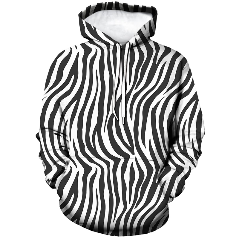 Men's Fashion Leopard Zebra 3D – обзор и цена Graphic Hoodie Streetwear
