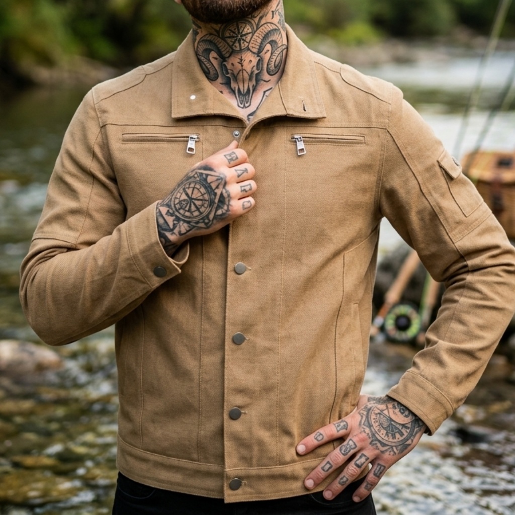 Biker Style Denim Jacket Men's – обзор и цена Street Fashion Denim