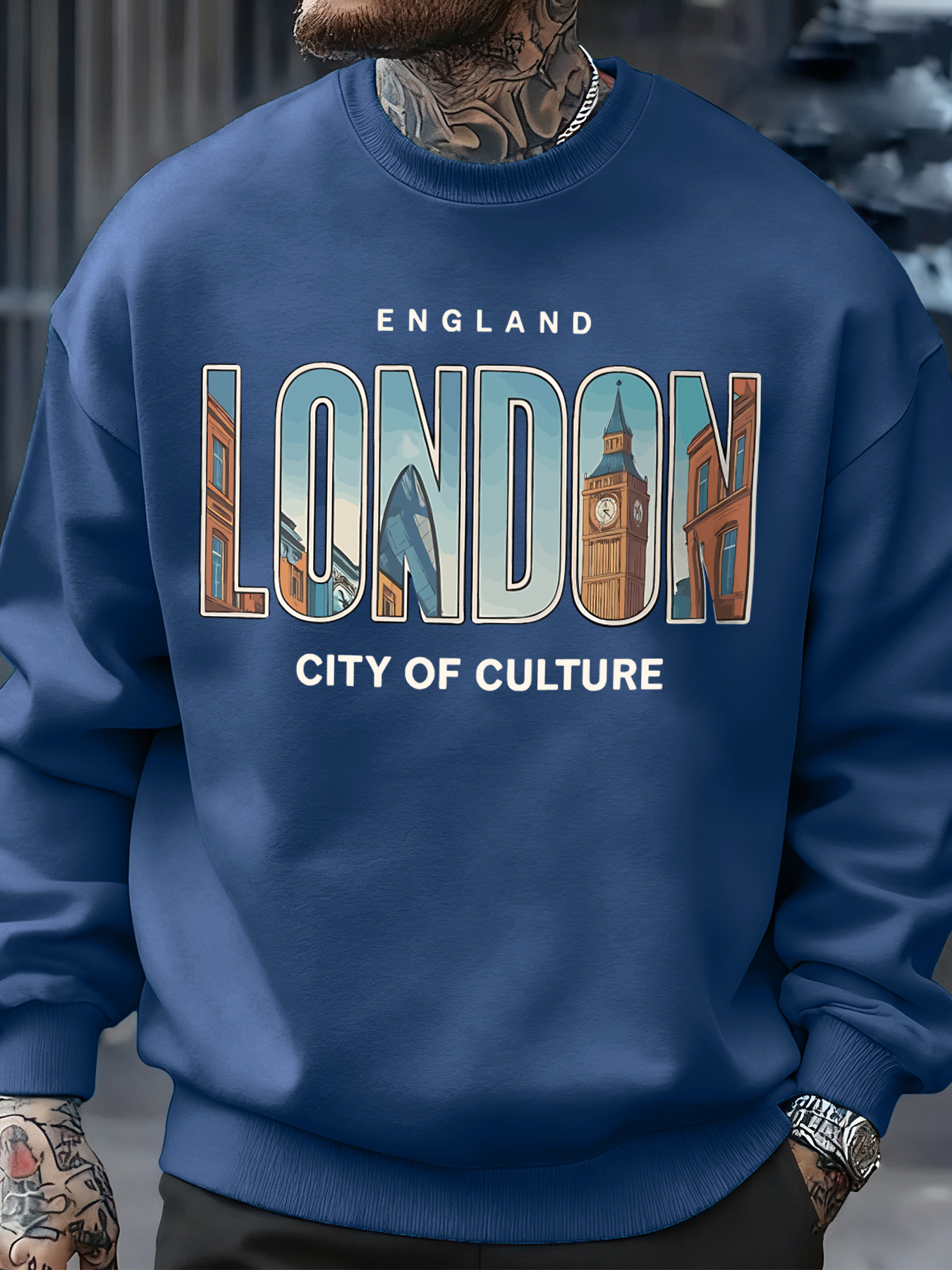 London City Pattern Sweatshirt – обзор и цена Street Fashion In London