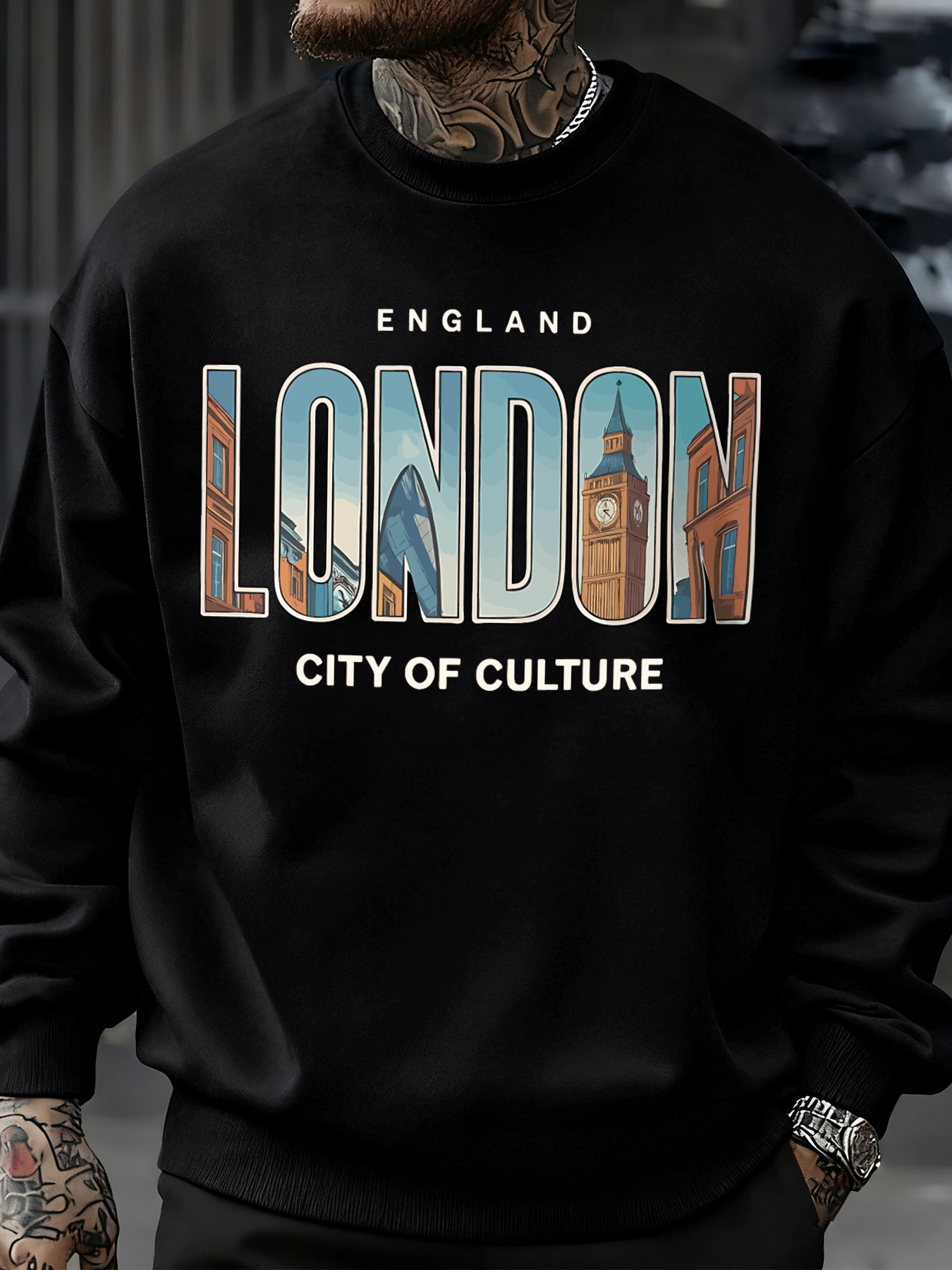 London City Pattern Sweatshirt – обзор и цена Street Fashion In London