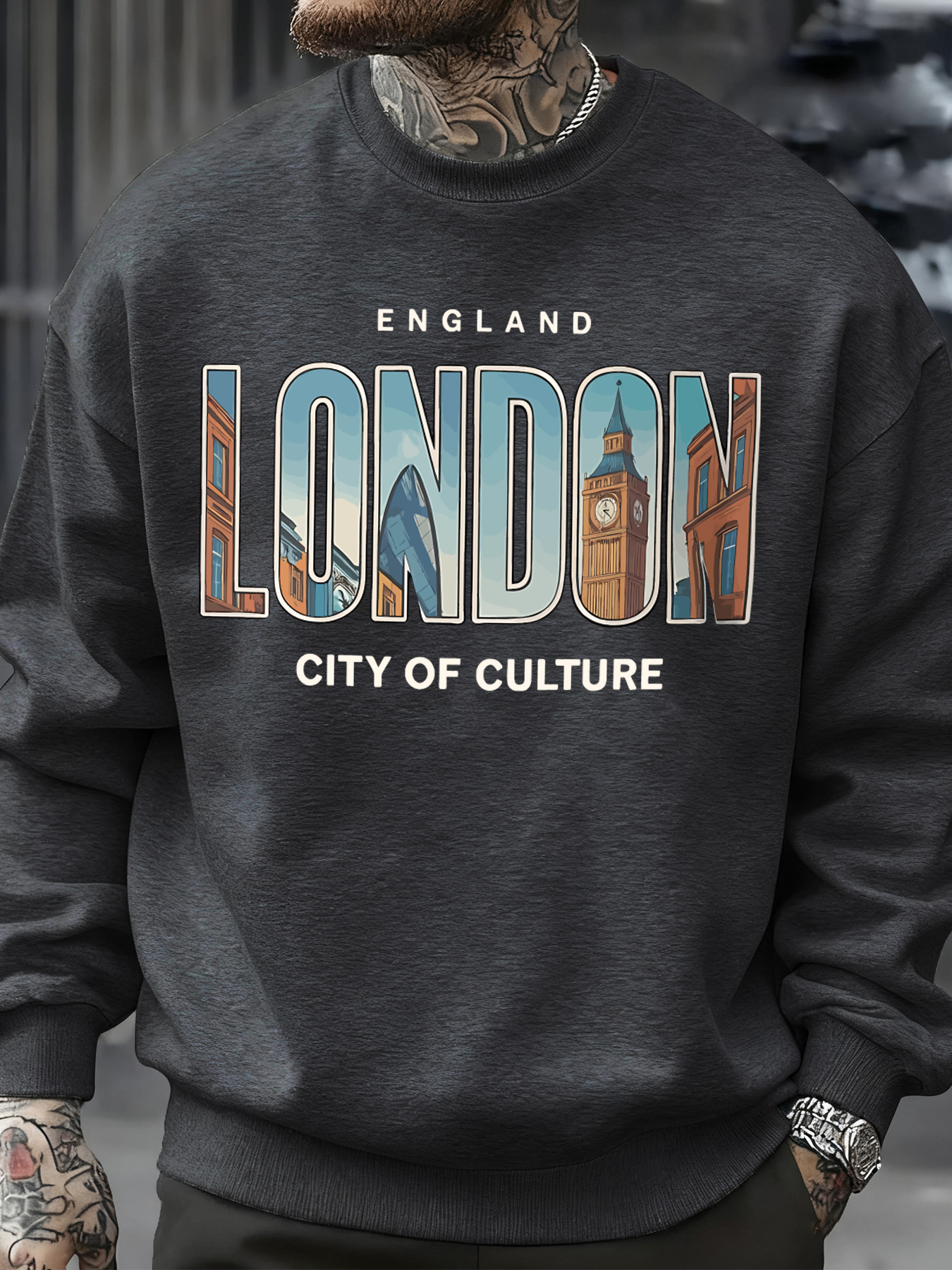 London City Pattern Sweatshirt – обзор и цена Street Fashion In London