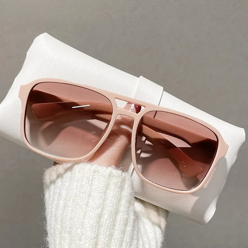Square Double Bridges Sunglass – обзор и цена Street Fashion Glasses