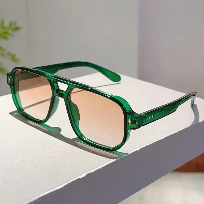 New Vintage Double Bridges Squ – обзор и цена Street Fashion Glasses
