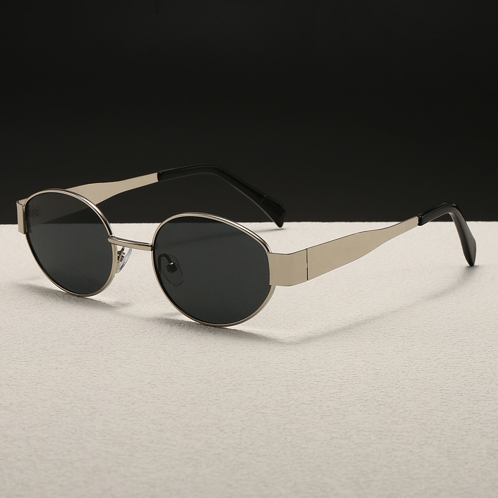 Trendy Round Frame Metal Sungl – обзор и цена Street Fashion Glasses