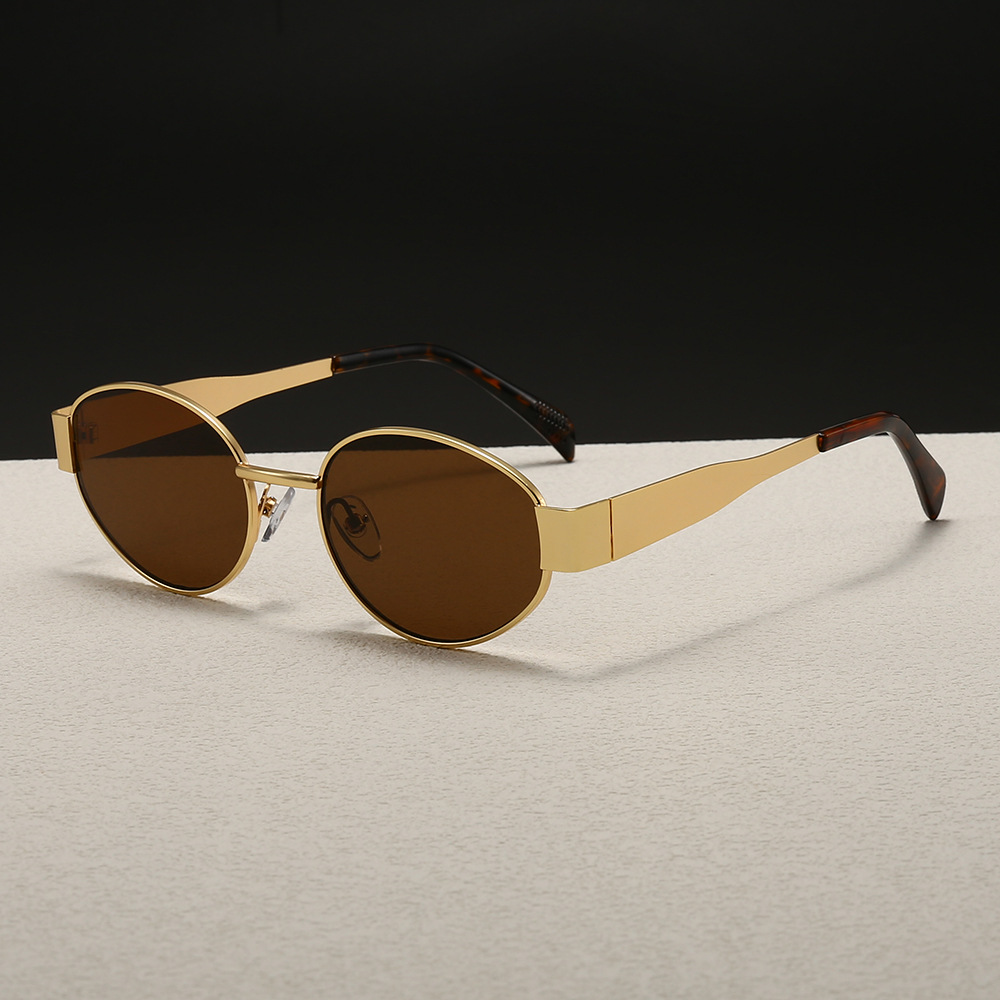 Trendy Round Frame Metal Sungl – обзор и цена Street Fashion Glasses