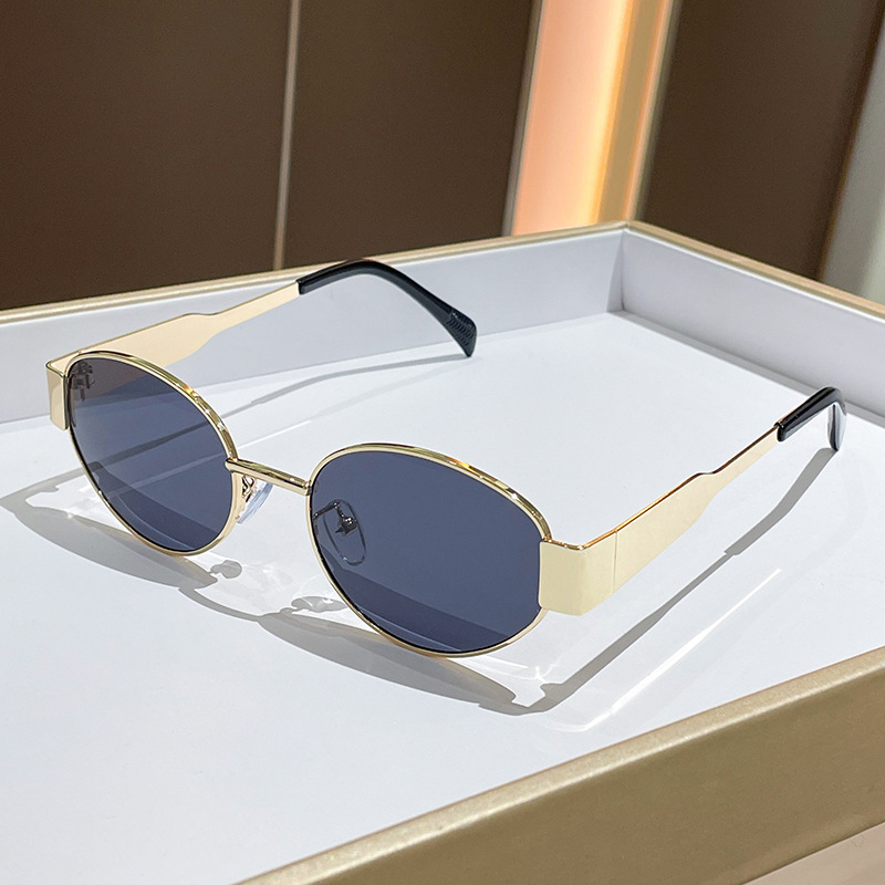 Trendy Round Frame Metal Sungl – обзор и цена Street Fashion Glasses