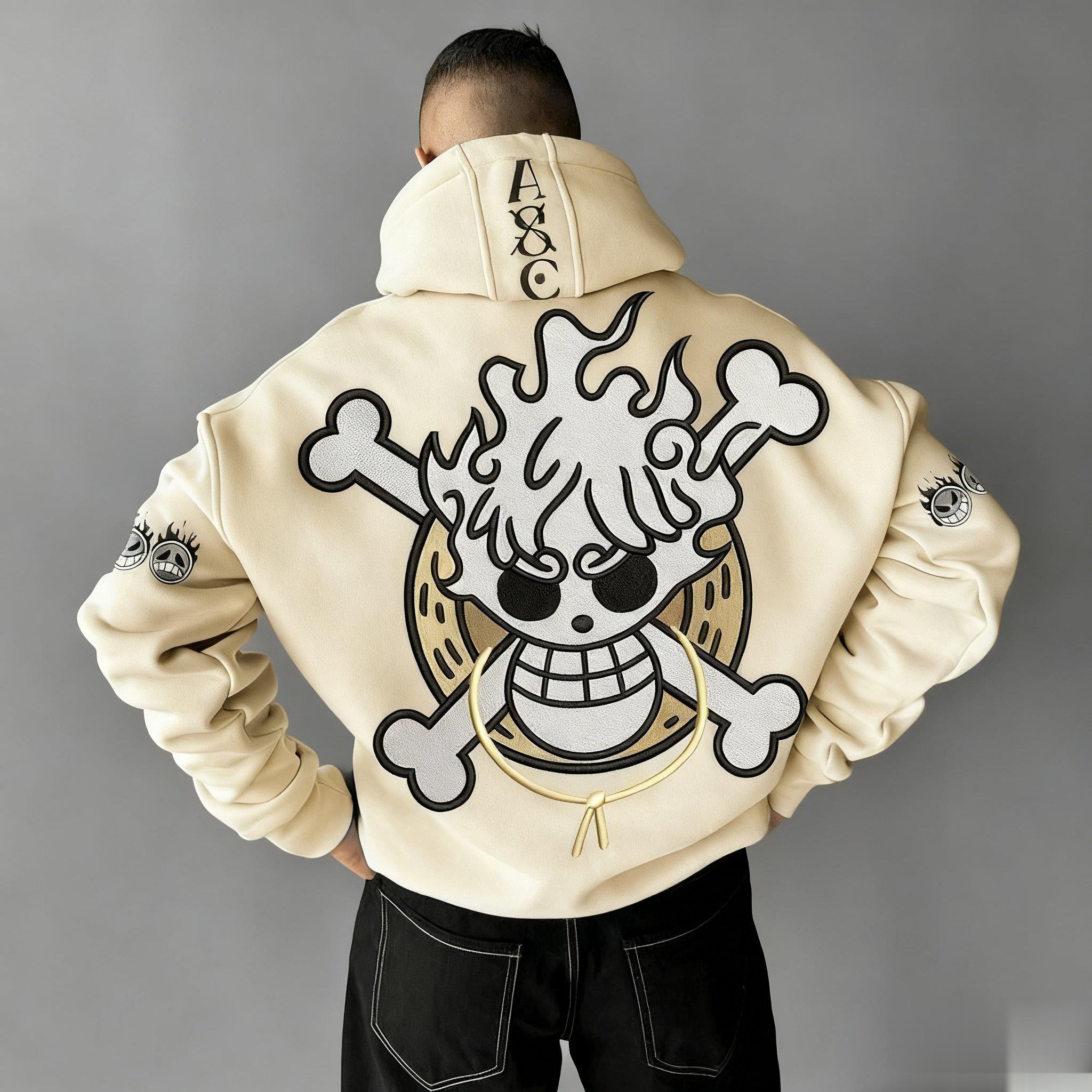 Oversized One Piece Anime Hood – обзор и цена Graphic Hoodie Streetwear