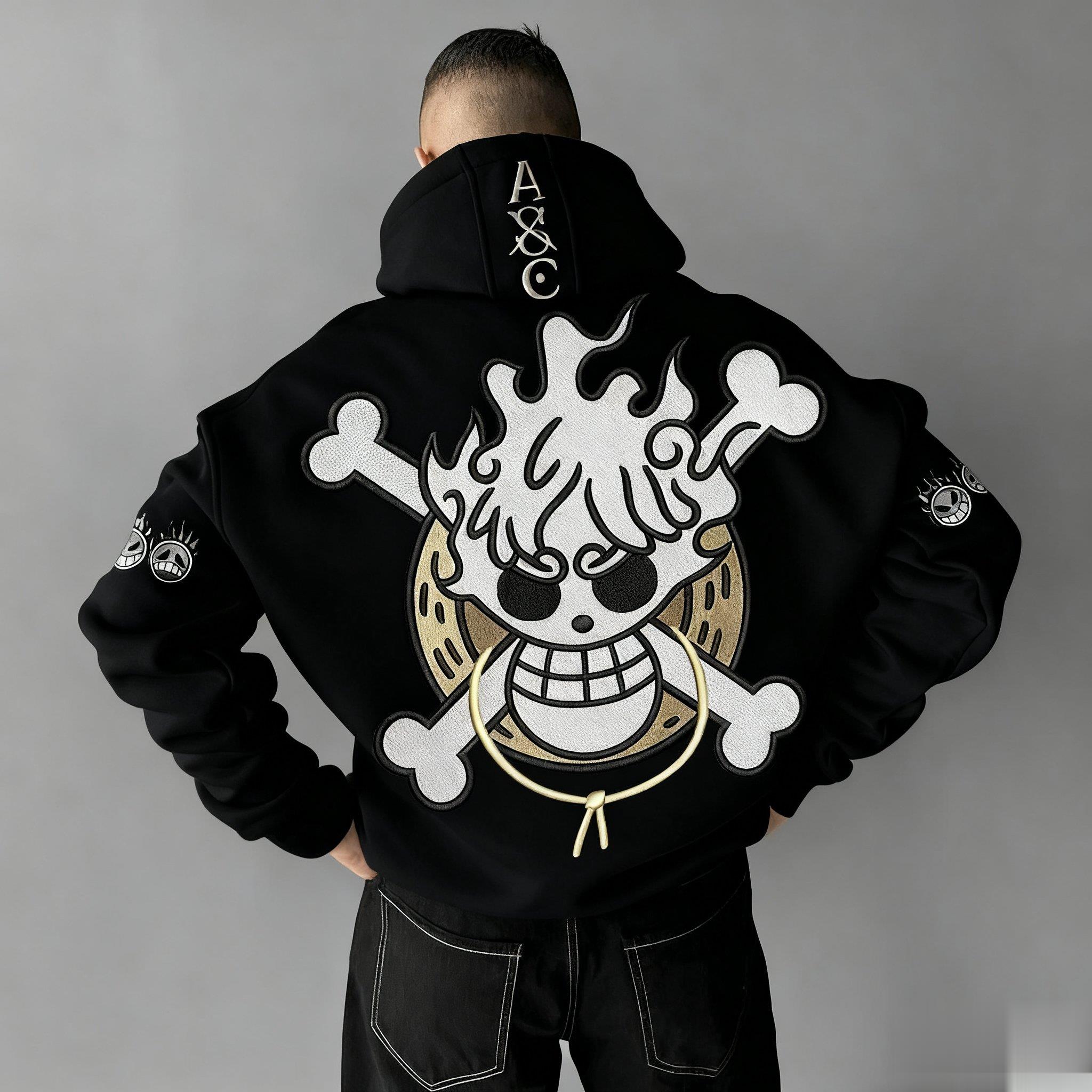 Oversized One Piece Anime Hood – обзор и цена Graphic Hoodie Streetwear