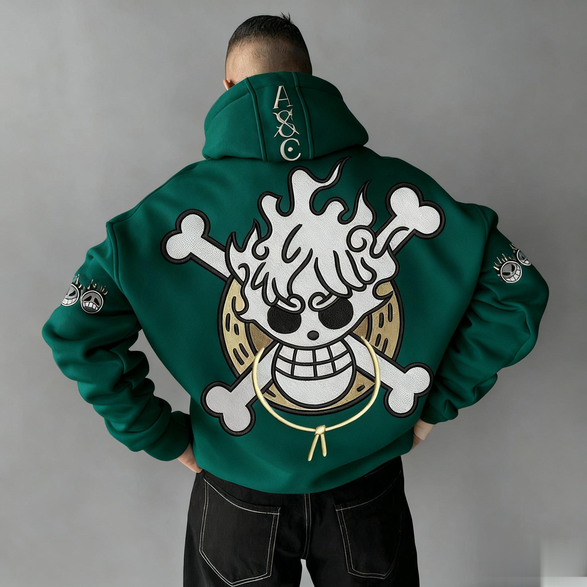 Oversized One Piece Anime Hood – обзор и цена Graphic Hoodie Streetwear