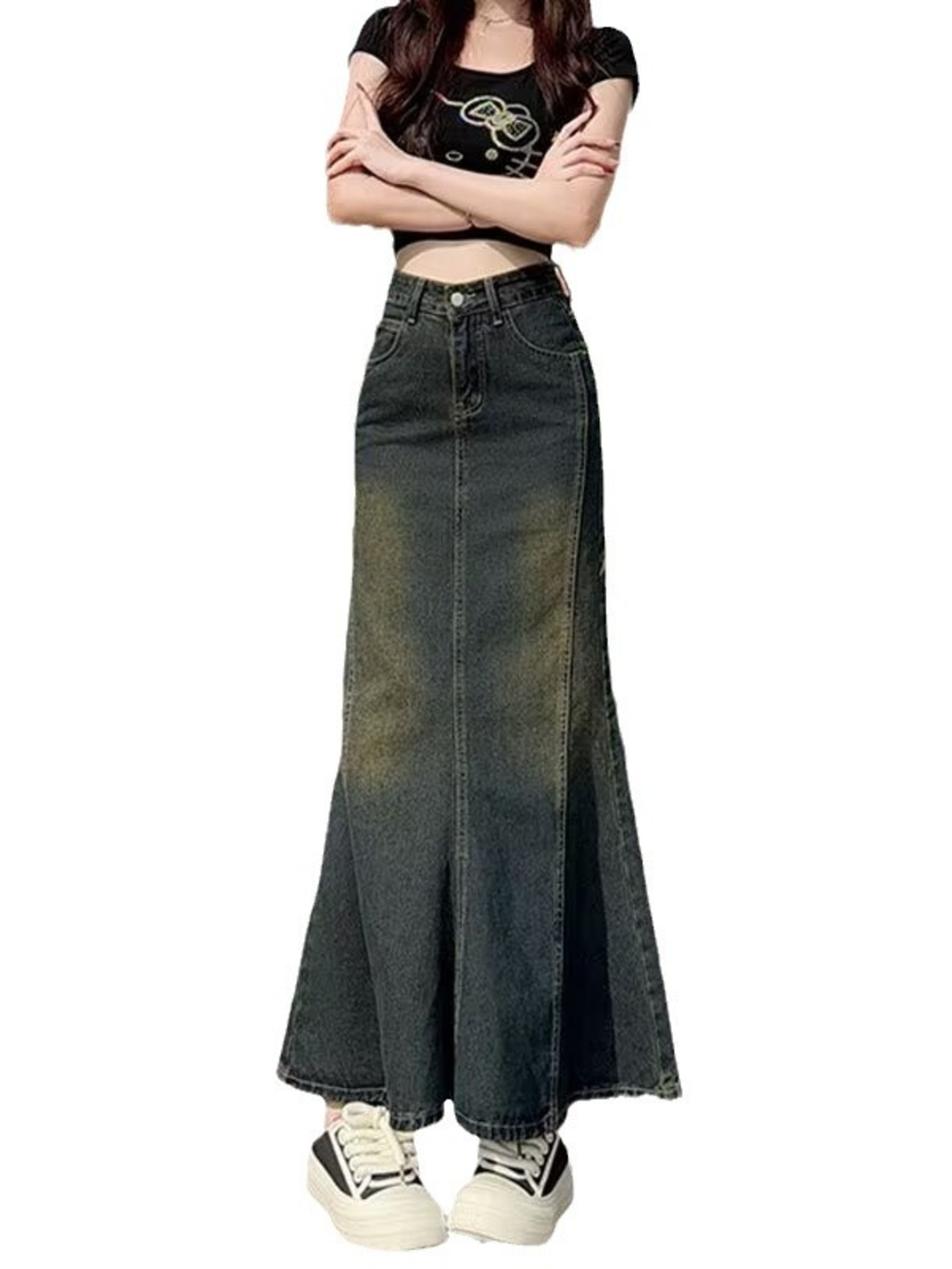 Women's Vintage Washed Denim M – обзор и цена Street Fashion Denim