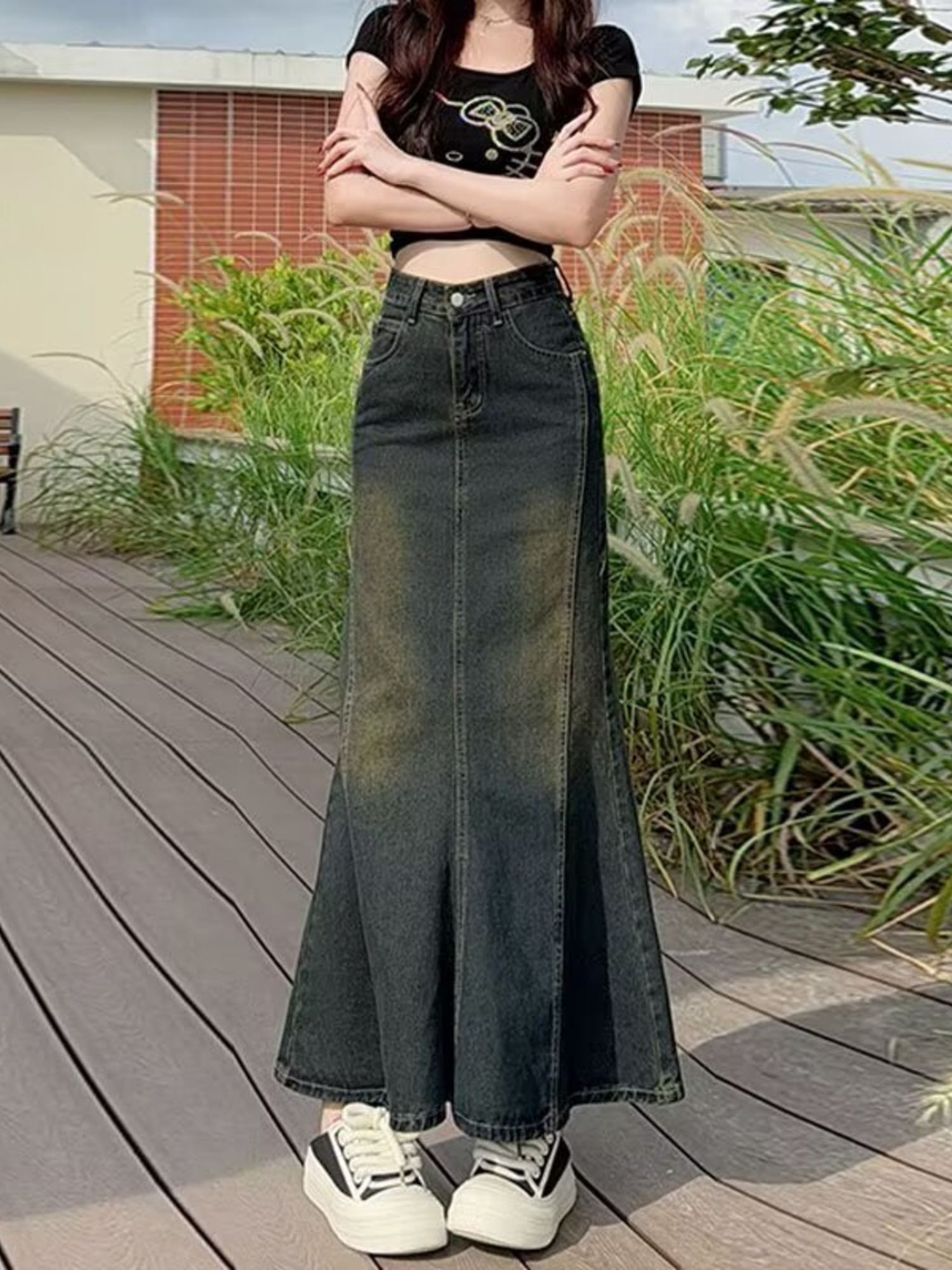Women's Vintage Washed Denim M – обзор и цена Street Fashion Denim