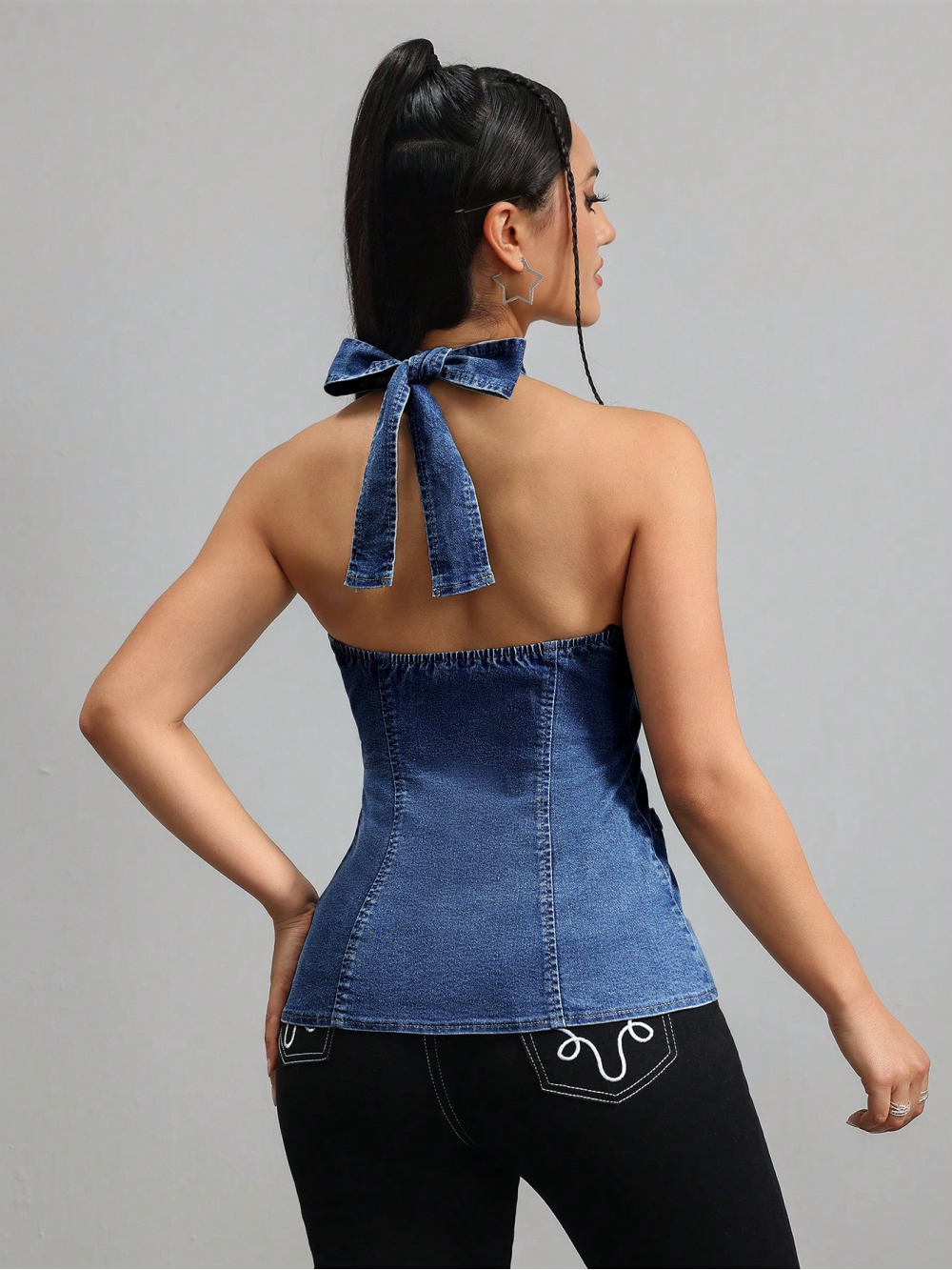 2026 new neck hanging sleevele – обзор и цена Street Fashion Denim