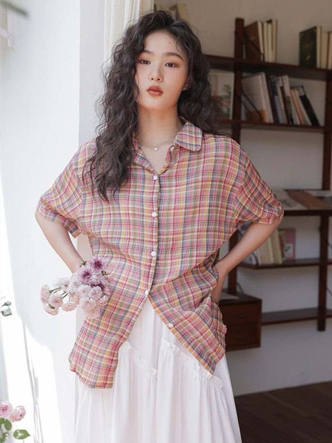 Summer New Women Turn-down Col – обзор и цена Street Fashion Vintage