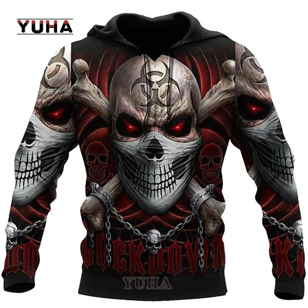3D Printed Skull Graphics Men' – обзор и цена Graphic Hoodie Streetwear