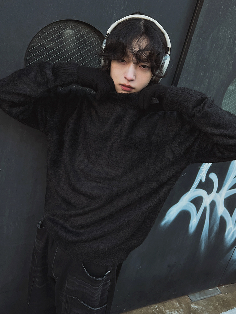 Fur Collar Pullovers Rock Mens – обзор и цена Street Fashion In London