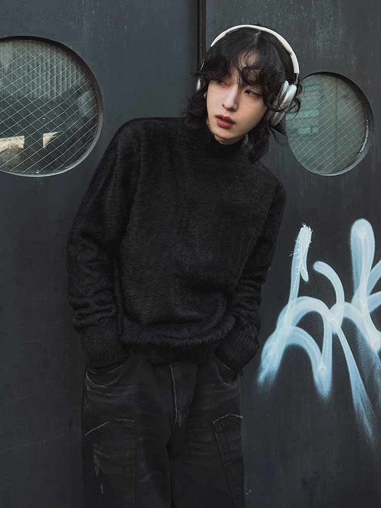 Fur Collar Pullovers Rock Mens – обзор и цена Street Fashion In London
