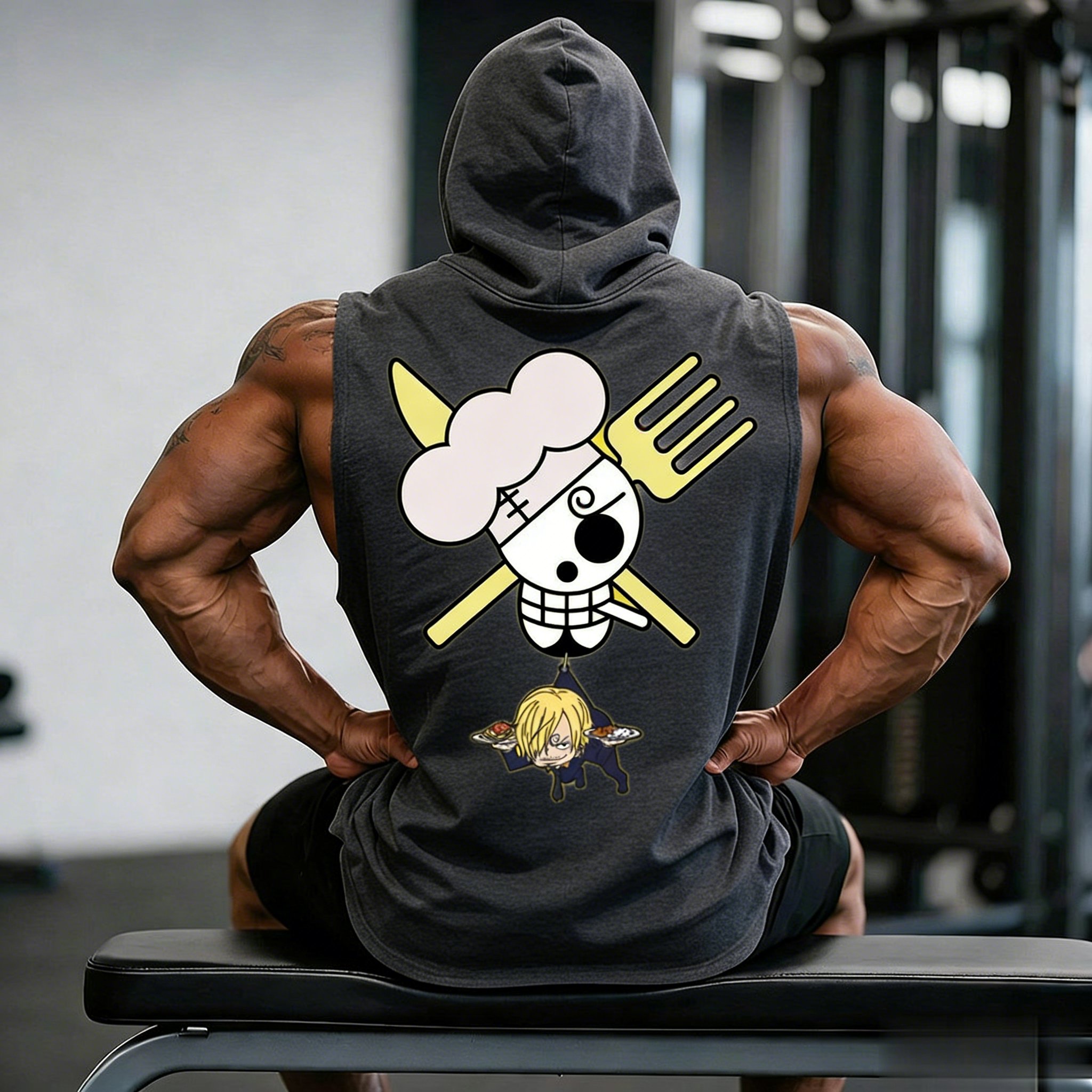 Men's Tank Top One Piece Sleev – обзор и цена Graphic Hoodie Streetwear