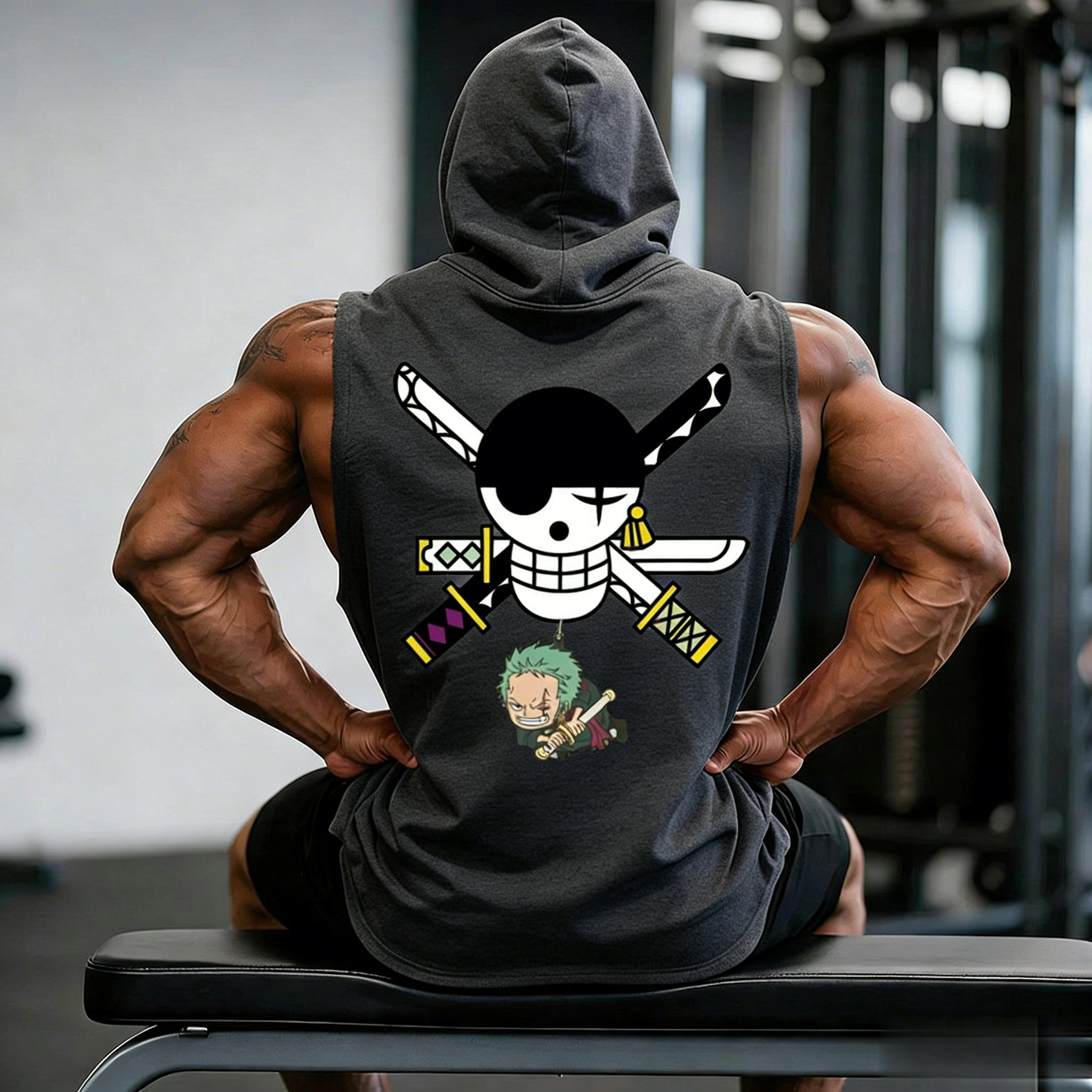 Men's Tank Top One Piece Sleev – обзор и цена Graphic Hoodie Streetwear