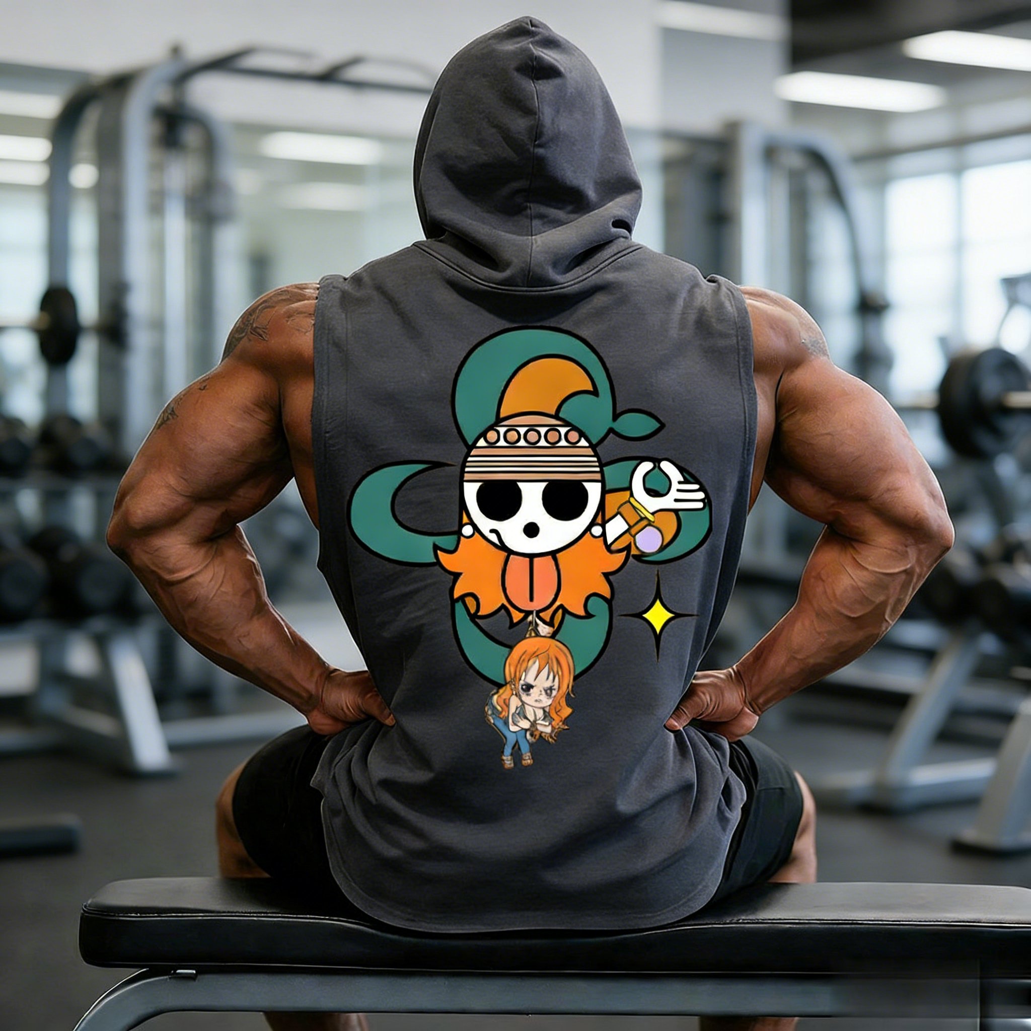 Men's Tank Top One Piece Sleev – обзор и цена Graphic Hoodie Streetwear