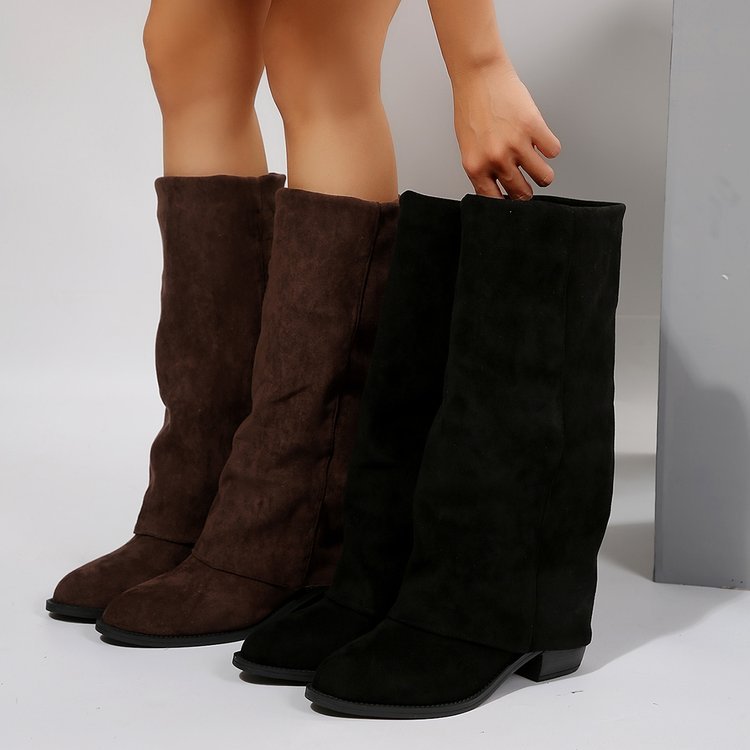 Women's Knee High Boots Autumn – обзор и цена Street Fashion Denim