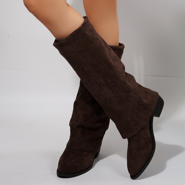 Women's Knee High Boots Autumn – обзор и цена Street Fashion Denim