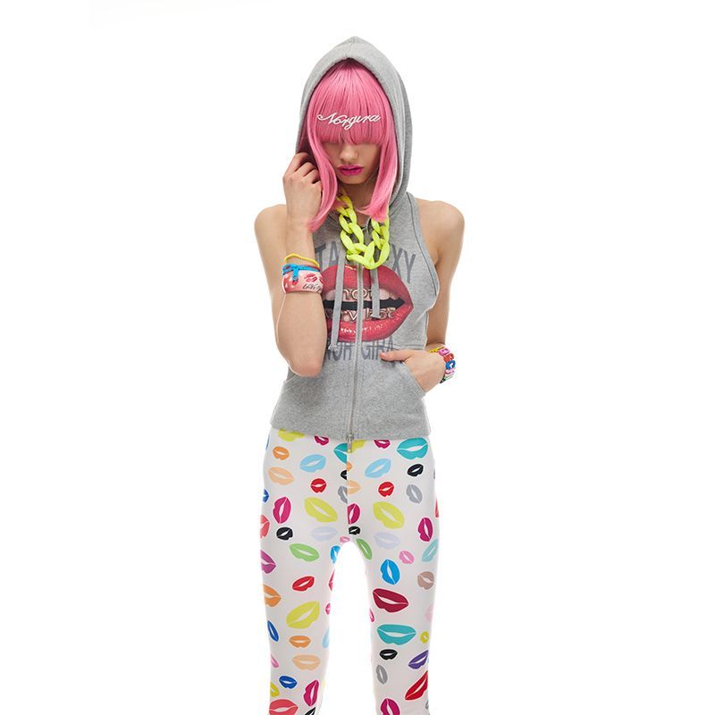 Y2K Halter Hoodie Tank Top wit – обзор и цена Graphic Hoodie Streetwear