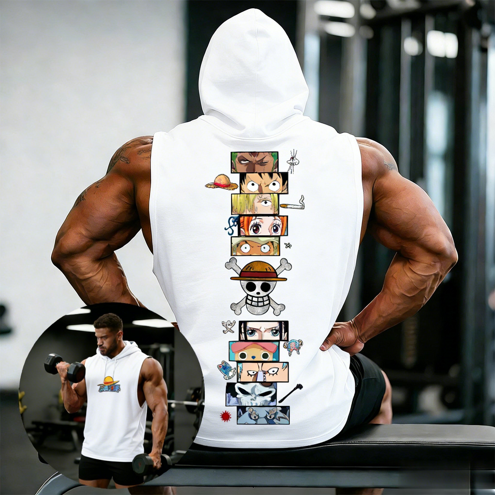 One Piece Anime Hoodie Sleevel – обзор и цена Graphic Hoodie Streetwear