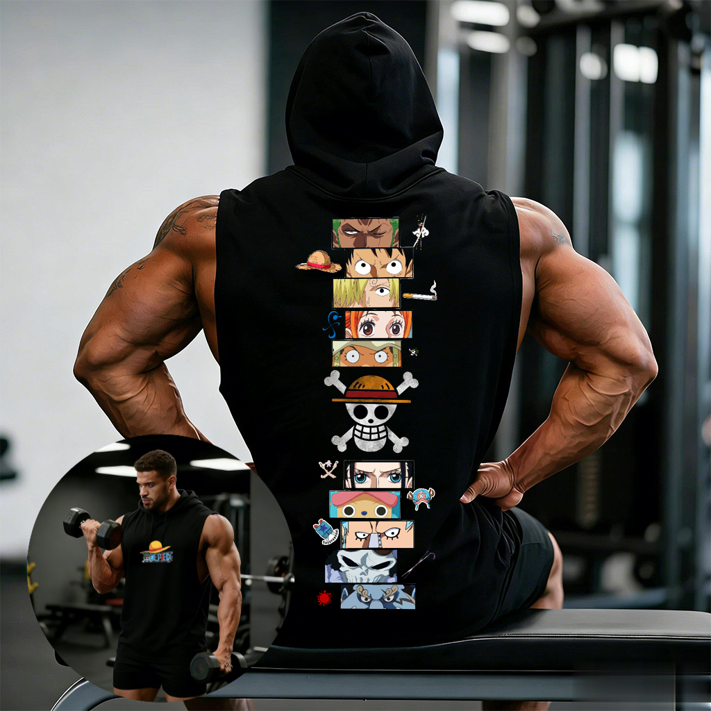 One Piece Anime Hoodie Sleevel – обзор и цена Graphic Hoodie Streetwear