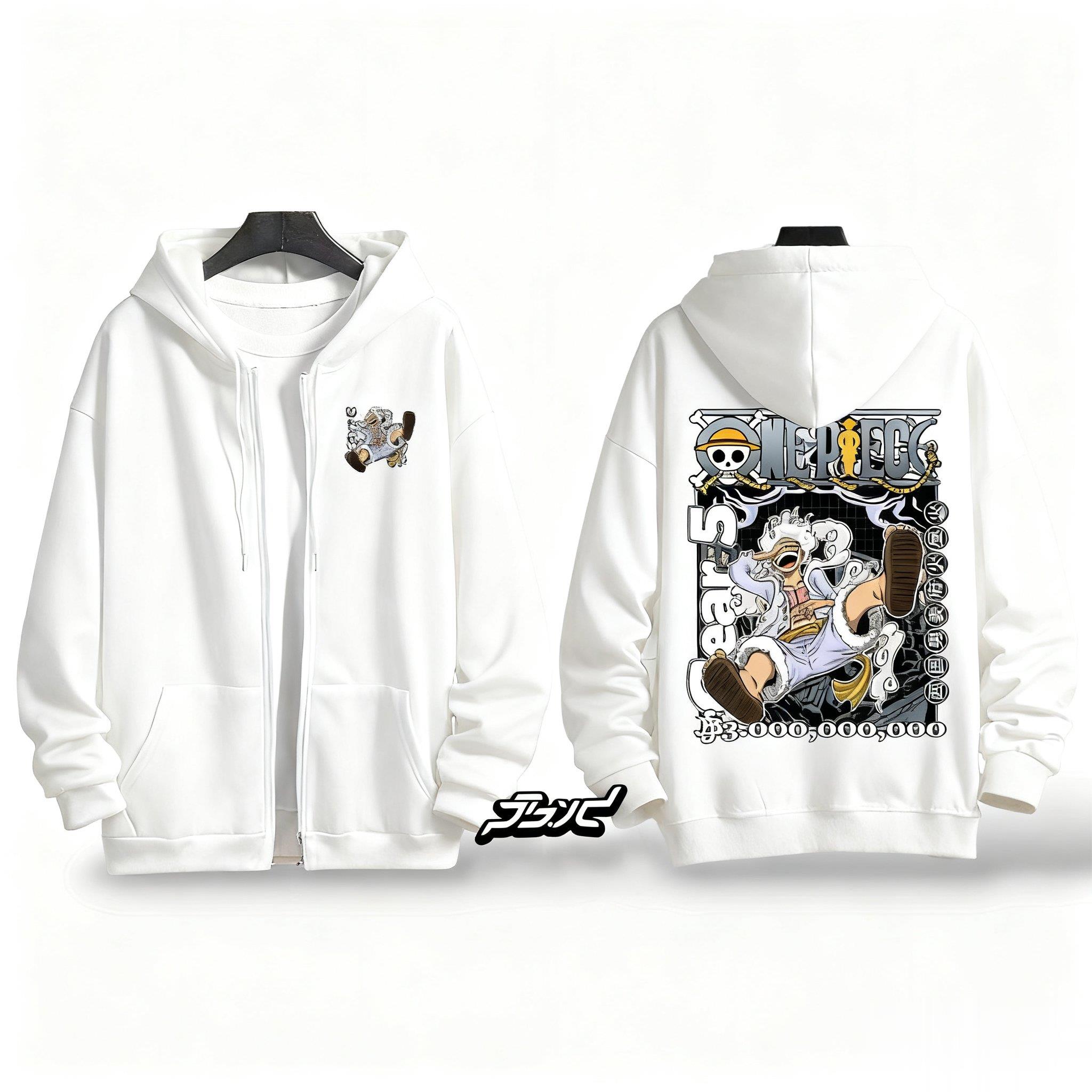 One Piece Gear 5 Luffy Anime H – обзор и цена Graphic Hoodie Streetwear
