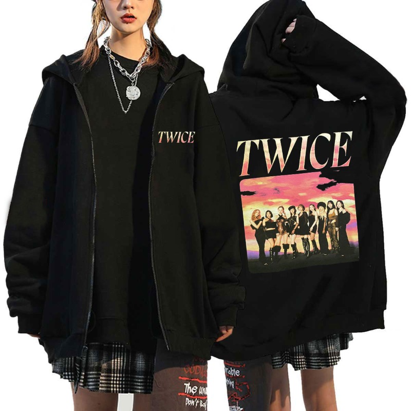 Pop TWICE Kawaii Harajuku Grap – обзор и цена Graphic Hoodie Streetwear