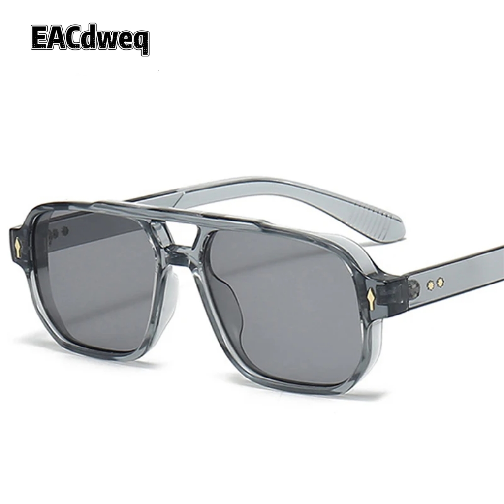 Vintage Double Bridges Men Squ – обзор и цена Street Fashion Glasses