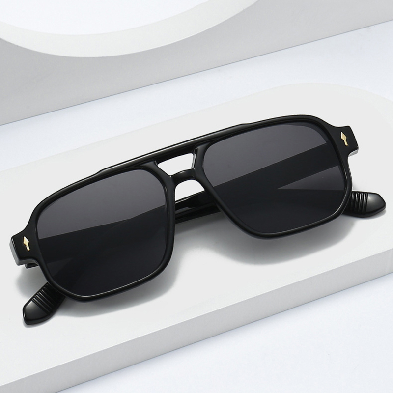 Vintage Double Bridges Men Squ – обзор и цена Street Fashion Glasses