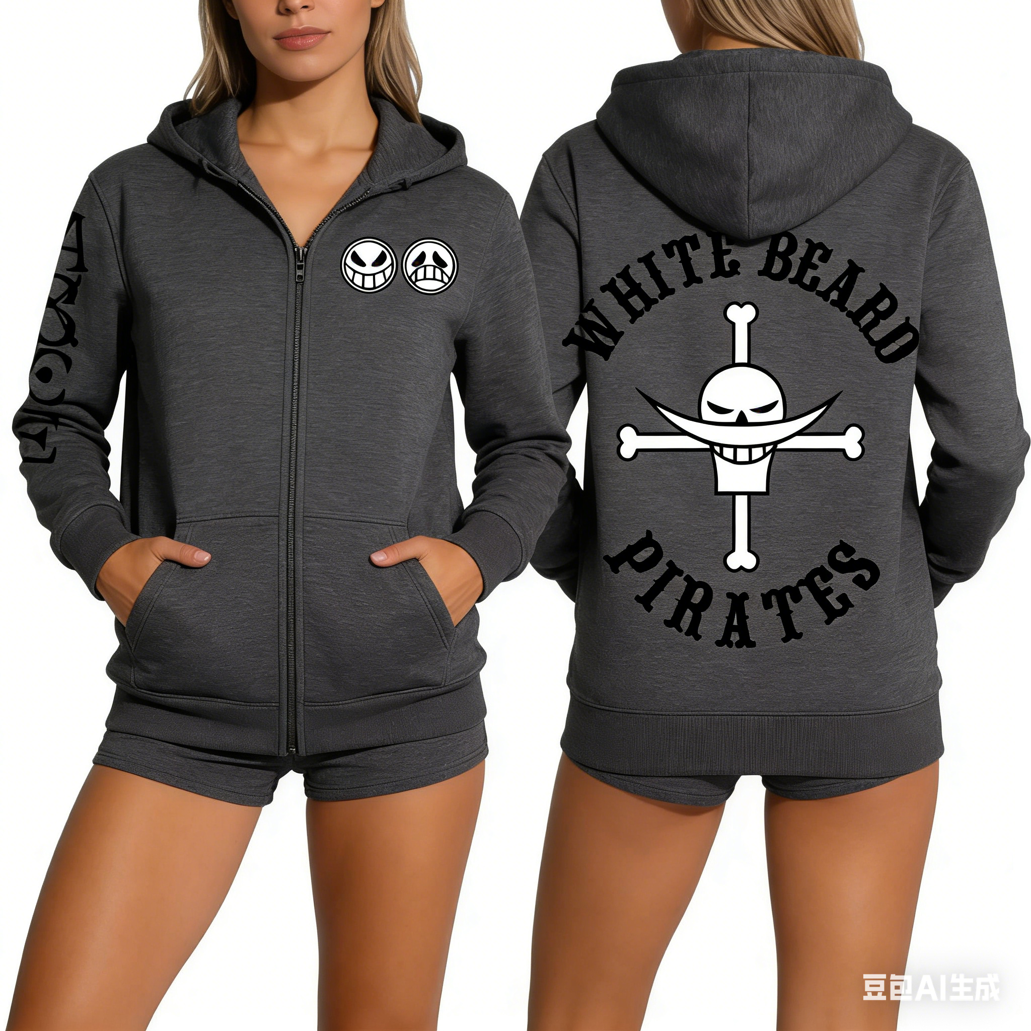 Unisex One Piece Skull Graphic – обзор и цена Graphic Hoodie Streetwear